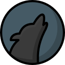 colour, harry, potter, sirius, wolf svg vector icon