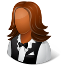 female, waitress icon