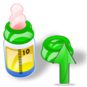 feeding,bottle,bottle up,up,ascend,rise,ascending,upload,increase icon