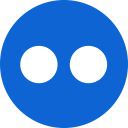 flickr, logo, media, multimedia svg vector icon