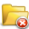 delete, folder, open icon