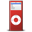 apple, ipod, nano, red icon