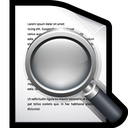document, find, preview, search icon