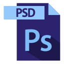 extention, file format, psd, psd extention svg vector icon
