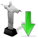 cristoredentor,down,descend,download,fall,decrease,descending icon