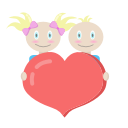 kids, mother's day, mothers day, together svg vector icon