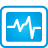 basic, blue, oscilloscope icon