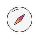 discover, explore, find, location svg vector icon