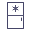 zer, fridge, kitchen, refrigerator, snowflake svg vector icon