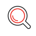 find, loupe, magnifying glass, search, zoom svg vector icon
