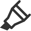 chisel,tip,marker icon