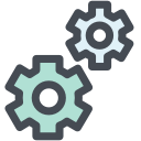 cog, gear, machine, office, radio settings, setting, settings svg vector icon