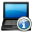 info, laptop icon