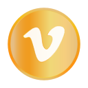 entertainment, golden, media, social, vimeo svg vector icon