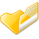 folder,yellow,open icon