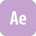 adobe, after effects, aftereffects, rounded svg vector icon
