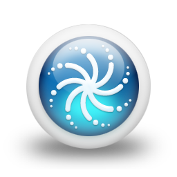 glossy,blue,orb icon