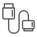 data cable, data cable , data cable line svg vector icon
