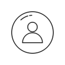 person, pinterest, profile, user svg vector icon