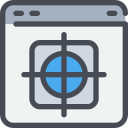 browser, management, page, target, website svg vector icon