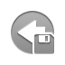 arrow,left,diskette icon