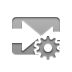 asymmetric,network,gear icon