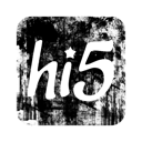 097684, hi, logo, square icon