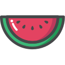 food, fruit, organic, vegan, vegetarian, watermelon svg vector icon
