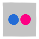 flicker, flickr, media, network, social, social media, ui svg vector icon