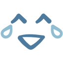 cry, emoji, emot, happy, laugh, smile svg vector icon