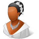 bride, dark, wedding icon