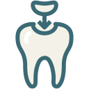 decayed tooth, dental, dental treatment, dentist, dentistry, medical, molar cavity svg vector icon