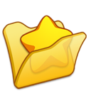 favourite, folder, yellow icon