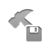 technical,hammer,diskette icon