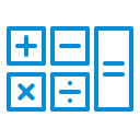 calc, calculation, calculator, count, finance, math svg vector icon