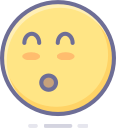 cute, face, happy, smiley svg vector icon