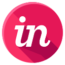 in, media, social svg vector icon
