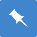 media, pinboard, social, square svg vector icon