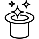 hat, magic icon