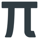 math, mathematics, pi svg vector icon