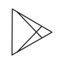 android, apps, brand, google, logo, play, store svg vector icon