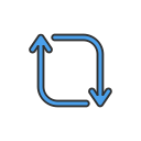 repeat, retweet twitter, share, twitter svg vector icon