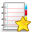 notebook, star icon