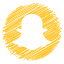 media, snapchat, social svg vector icon
