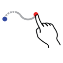 gestureworks, shape, stroke, wave icon