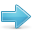 arrow, blue, right icon