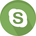 logo, media, network, skype, social svg vector icon