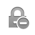 lock,delete icon