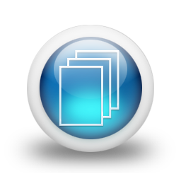 glossy,blue,orb icon