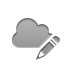 cloud,pencil icon